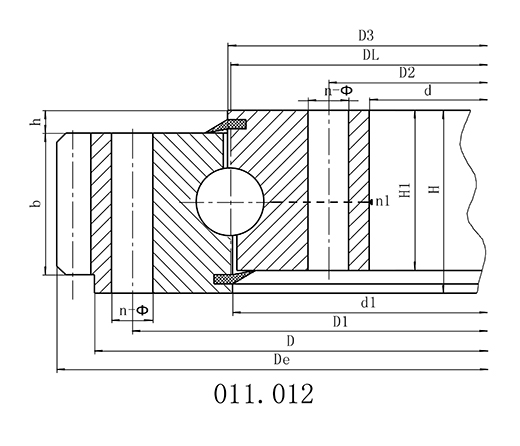 （01系列）單排四點接觸球式回轉(zhuǎn)支承——外齒式